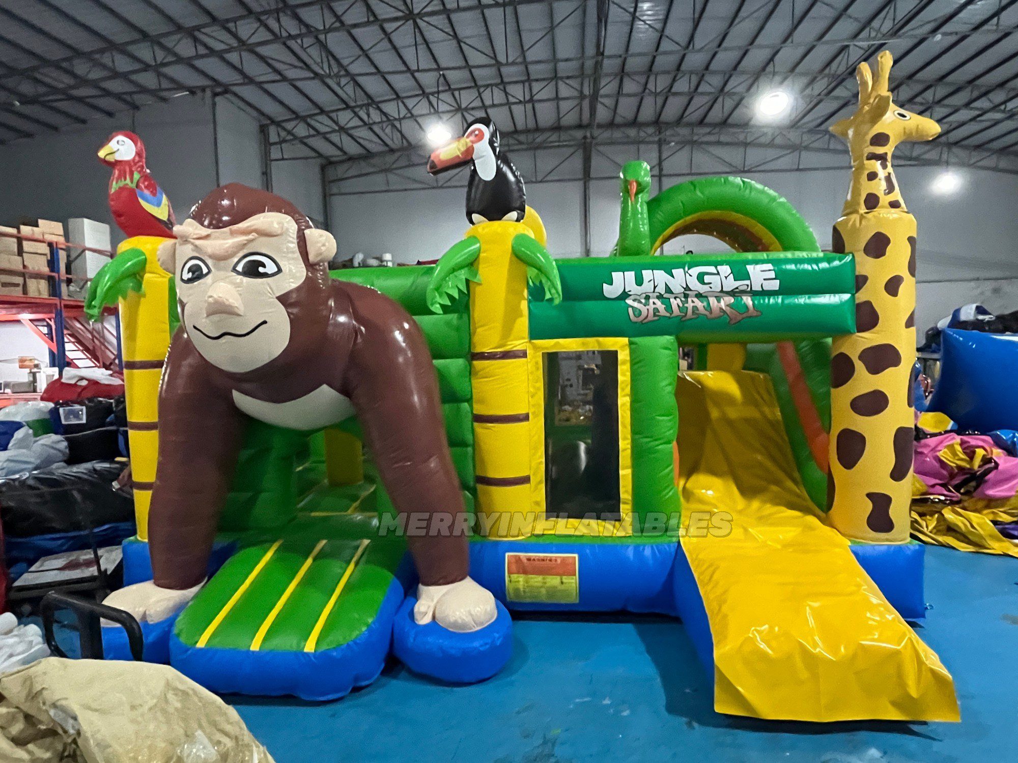 zoo theme bouncy castle 5